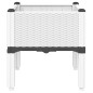 vidaXL Jardinera con patas PP blanco 40x40x42 cm vidaXL Jardinera con patas PP blanco 40x40x42 cm