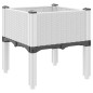 vidaXL Jardinera con patas PP blanco 40x40x42 cm vidaXL Jardinera con patas PP blanco 40x40x42 cm