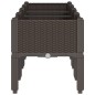 vidaXL Jardinera con patas PP marrón 160x40x42 cm vidaXL Jardinera con patas PP marrón 160x40x42 cm