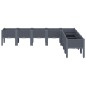 vidaXL Jardinera con patas PP gris 200x160x42 cm vidaXL Jardinera con patas PP gris 200x160x42 cm