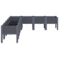 vidaXL Jardinera con patas PP gris 200x160x42 cm vidaXL Jardinera con patas PP gris 200x160x42 cm