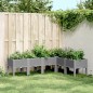 vidaXL Jardinera con patas PP gris claro 160x120x42 cm vidaXL Jardinera con patas PP gris claro 160x120x42 cm