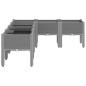 vidaXL Jardinera con patas PP gris claro 160x120x42 cm vidaXL Jardinera con patas PP gris claro 160x120x42 cm