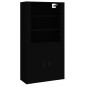 vidaXL Aparador alto madera contrachapada negro vidaXL Aparador alto madera contrachapada negro