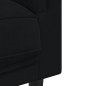 vidaXL Sofá con cojines 2 plazas terciopelo negro vidaXL Sofá con cojines 2 plazas terciopelo negro