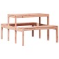 vidaXL Mesa de pícnic madera maciza Douglas 110x134x75 cm vidaXL Mesa de pícnic madera maciza Douglas 110x134x75 cm