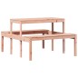 vidaXL Mesa de pícnic madera maciza Douglas 110x134x75 cm vidaXL Mesa de pícnic madera maciza Douglas 110x134x75 cm