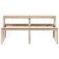 vidaXL Mesa de pícnic madera maciza de pino 160x134x75 cm vidaXL Mesa de pícnic madera maciza de pino 160x134x75 cm