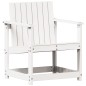 vidaXL Silla de jardín madera maciza de pino blanco 62x55x77 cm vidaXL Silla de jardín madera maciza de pino blanco 62x55x77 cm