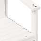 vidaXL Silla de jardín madera maciza de pino blanco 62x55x77 cm vidaXL Silla de jardín madera maciza de pino blanco 62x55x77 cm