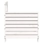 vidaXL Sofá de jardín con reposabrazos madera pino blanco 69x62x70,5cm vidaXL Sofá de jardín con reposabrazos madera pino blanco 69x62x70,5cm