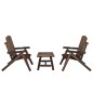 vidaXL Juego de muebles de jardín 3 piezas madera maciza de abeto vidaXL Juego de muebles de jardín 3 piezas madera maciza de abeto
