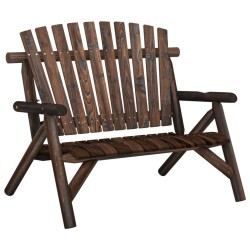vidaXL Juego de muebles de jardín 3 piezas madera maciza de abeto