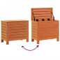 vidaXL Taburete de jardín madera de pino marrón cera 62x31,5x52 cm vidaXL Taburete de jardín madera de pino marrón cera 62x31,5x52 cm
