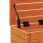 vidaXL Taburete de jardín madera de pino marrón cera 62x31,5x52 cm vidaXL Taburete de jardín madera de pino marrón cera 62x31,5x52 cm