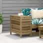 vidaXL Taburete de jardín madera de pino impregnada 62x31,5x52 cm vidaXL Taburete de jardín madera de pino impregnada 62x31,5x52 cm