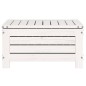 vidaXL Taburete de jardín madera maciza de pino blanco 62x63,5x32 cm