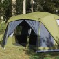 vidaXL Tienda de campaña 10 personas tela opaca impermeable verde
