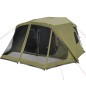 vidaXL Tienda de campaña 10 personas tela opaca impermeable verde
