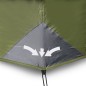 vidaXL Tienda de campaña 10 personas tela opaca impermeable verde
