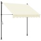 vidaXL Toldo retráctil tela y acero crema 200x150 cm vidaXL Toldo retráctil tela y acero crema 200x150 cm