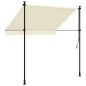 vidaXL Toldo retráctil tela y acero crema 200x150 cm vidaXL Toldo retráctil tela y acero crema 200x150 cm