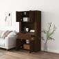 vidaXL Aparador alto madera contrachapada marrón roble vidaXL Aparador alto madera contrachapada marrón roble