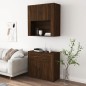 vidaXL Aparador alto madera contrachapada marrón roble vidaXL Aparador alto madera contrachapada marrón roble