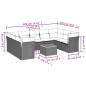 vidaXL Set de sofás de jardín 10 pzas cojines ratán sintético negro vidaXL Set de sofás de jardín 10 pzas cojines ratán sintético negro