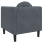 vidaXL Sillón con cojín terciopelo gris oscuro vidaXL Sillón con cojín terciopelo gris oscuro