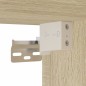 vidaXL Set de muebles de baño 3 pzas madera contrachapada roble sonoma