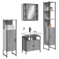 vidaXL Set de armario de baño 4 pzas madera contrachapada gris sonoma vidaXL Set de armario de baño 4 pzas madera contrachapada gris sonoma