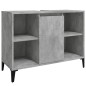 vidaXL Set muebles de baño 3 piezas madera contrachapada gris hormigón vidaXL Set muebles de baño 3 piezas madera contrachapada gris hormigón
