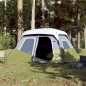 vidaXL Tienda de campaña con LED tela opaca impermeable verde