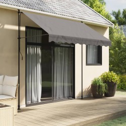 vidaXL Toldo retráctil de tela y acero gris antracita 250x150 cm