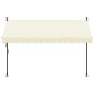 vidaXL Toldo retráctil de tela y acero crema 300x150 cm vidaXL Toldo retráctil de tela y acero crema 300x150 cm