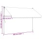 vidaXL Toldo retráctil de tela y acero crema 300x150 cm vidaXL Toldo retráctil de tela y acero crema 300x150 cm