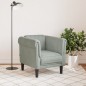 vidaXL Sillón de terciopelo gris claro vidaXL Sillón de terciopelo gris claro