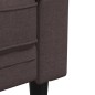 vidaXL Sofá Chesterfield de 3 plazas tela marrón oscuro vidaXL Sofá Chesterfield de 3 plazas tela marrón oscuro