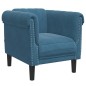 vidaXL Sillón de terciopelo azul vidaXL Sillón de terciopelo azul