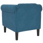 vidaXL Sillón de terciopelo azul vidaXL Sillón de terciopelo azul