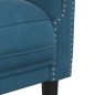 vidaXL Sillón de terciopelo azul vidaXL Sillón de terciopelo azul