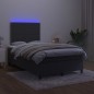 vidaXL Cama box spring con colchón y LED terciopelo negro 120x190 cm vidaXL Cama box spring con colchón y LED terciopelo negro 120x190 cm