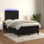 vidaXL Cama box spring con colchón y LED terciopelo negro 120x190 cm vidaXL Cama box spring con colchón y LED terciopelo negro 120x190 cm