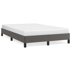 vidaXL Estructura de cama cuero sintético gris 120x190 cm