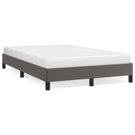 vidaXL Estructura de cama cuero sintético gris 120x190 cm