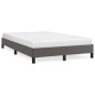 vidaXL Estructura de cama cuero sintético gris 120x190 cm