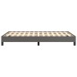 vidaXL Estructura de cama cuero sintético gris 120x190 cm