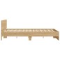 vidaXL Estructura de cama cabecero y luces LED roble Sonoma 150x200 cm vidaXL Estructura de cama cabecero y luces LED roble Sonoma 150x200 cm