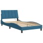 vidaXL Estructura de cama con luces LED terciopelo azul 100x200 cm vidaXL Estructura de cama con luces LED terciopelo azul 100x200 cm